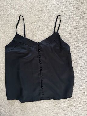 Abercrombie Satin Button-Front Cami Top